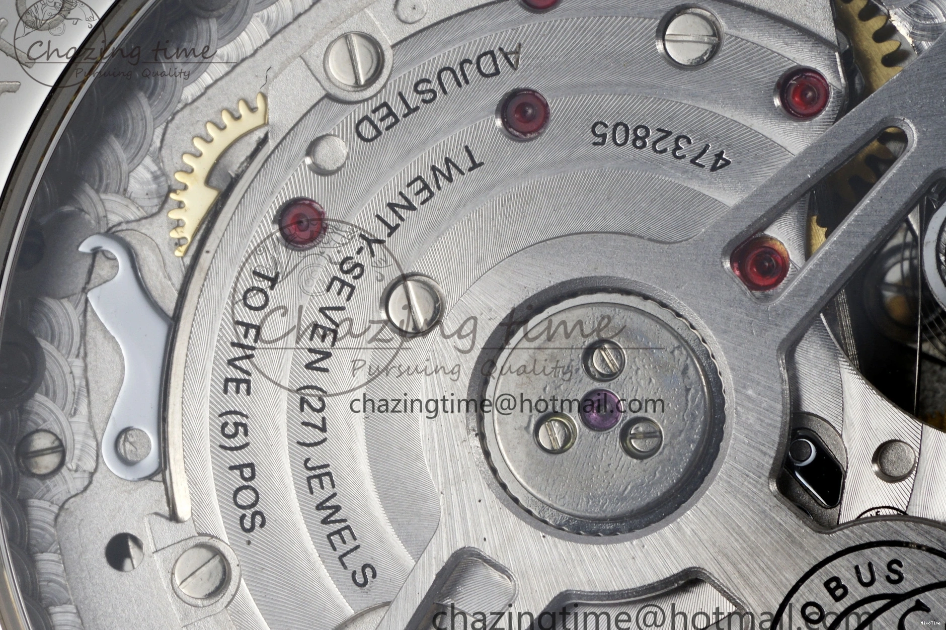 MIROTIME 0206 Portuguese Chrono IW371620 APSF 1:1 Best Edition White Blue Dial on Blue Leather Strap A MultiPurpose 7039